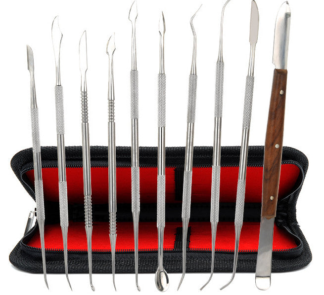 Clay Tool Kit - 10 Pcs Double-Ended Stainless Steel