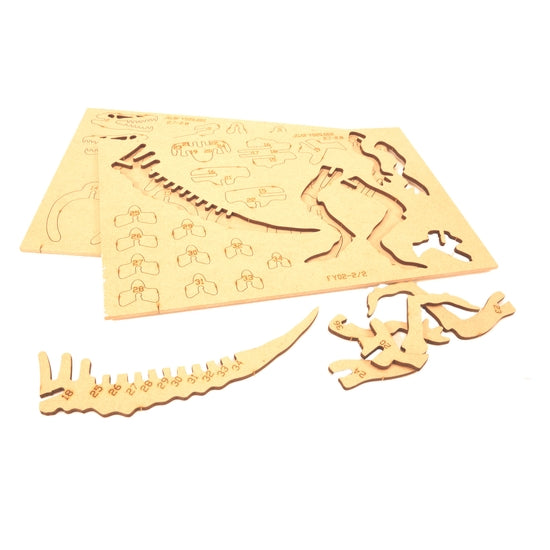 Fiesta Crafts - Wood & Clay Craft Kit Make A Dinosaur Spinosaurus Kit T-2958