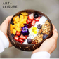 Art x Nature™ Organic Flower-Lacquered Coconut Bowl
