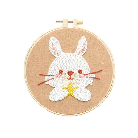 Bunny - Cute Animals Punch Needle Kit #14 (with HOOP)
