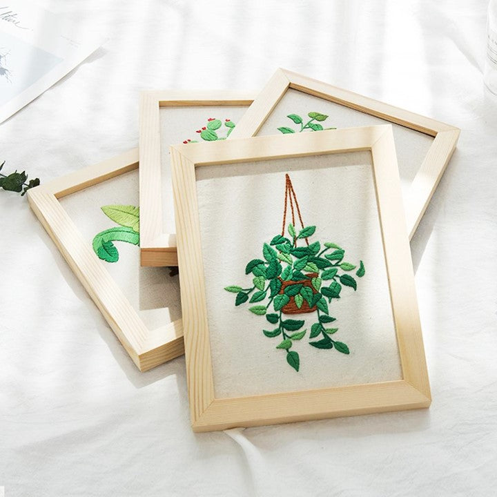 Embroidery Kit - Plant Design #6