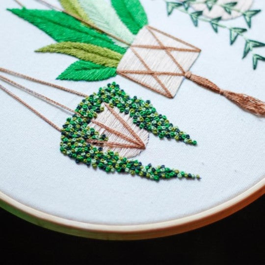 Embroidery Kit - Plant Design #7