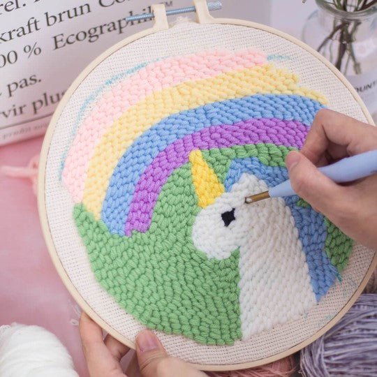 Punch Needle Kit - #15 Unicorn Rainbow