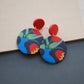 Leafy Polymer Clay Earrings Sets: Abstract