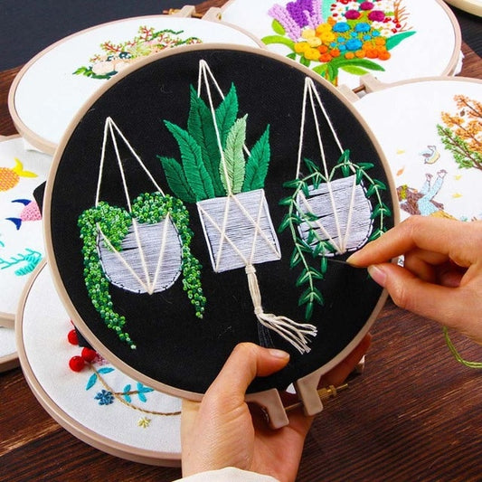 Embroidery Kit - Plant Design #8