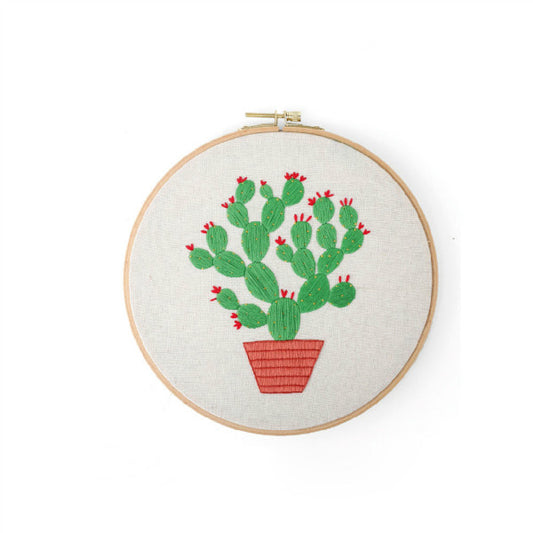 Embroidery Kit - Plant Design #2 (No hoop)