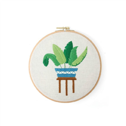 Embroidery Kit - Plant Design #4 (No hoop)