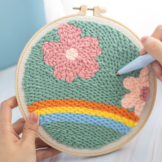 Punch Needle Kit - #29 Rainbow Flower
