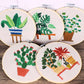 Embroidery Kit - Plant Design #1